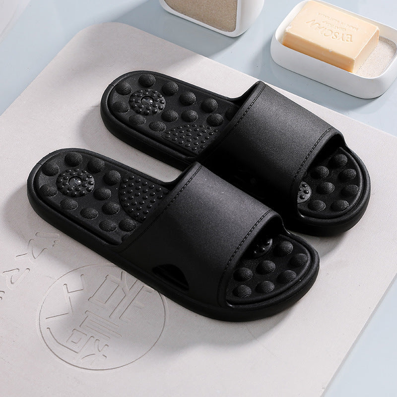 Non-slip Thick Bottom Bath Massage Slippers For Men