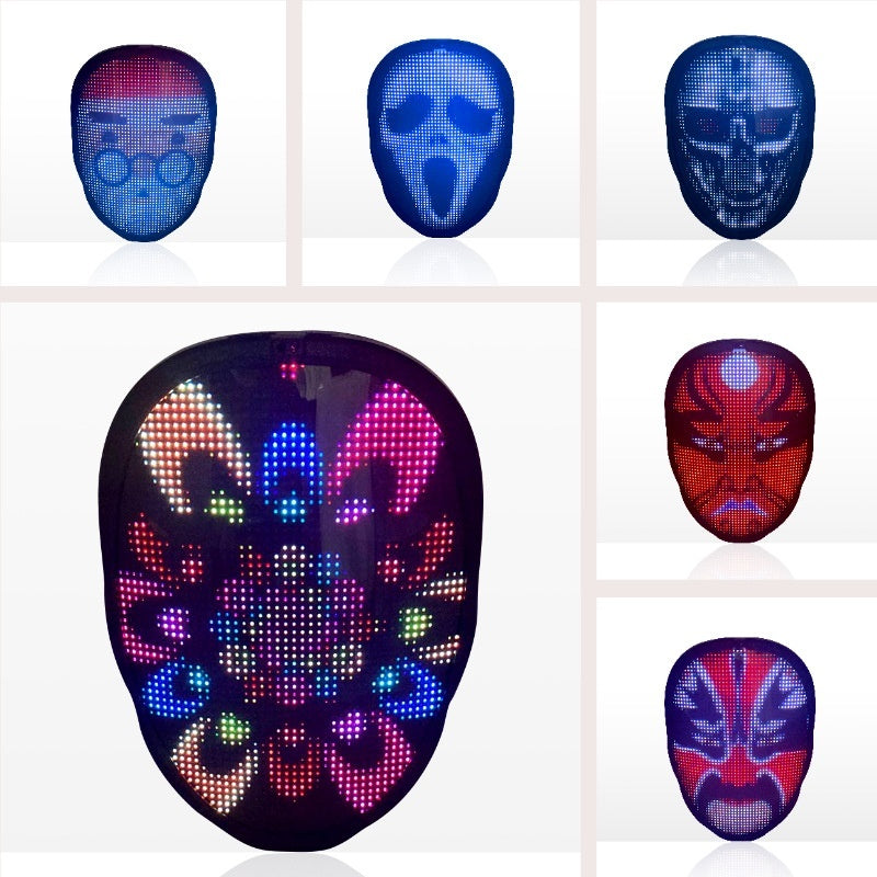 Full Color LED Luminous Face Changing Mask