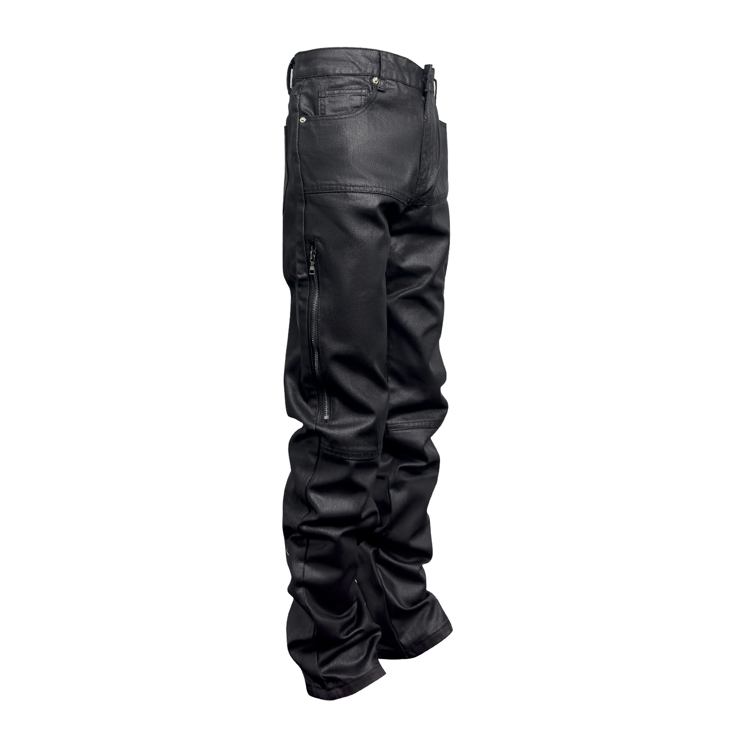 Designer Zip Roxed Denim Pants