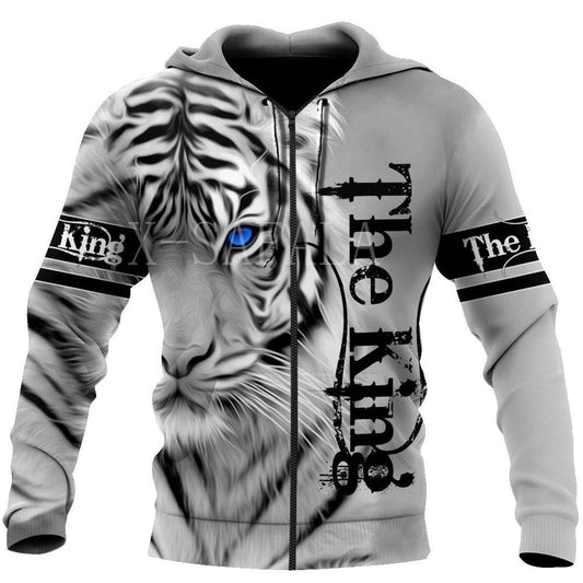 White Tiger 3D All Over Print Hoodie