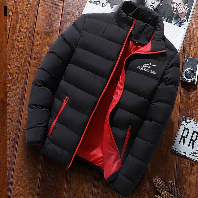 Winter fashion stand collar star jacket