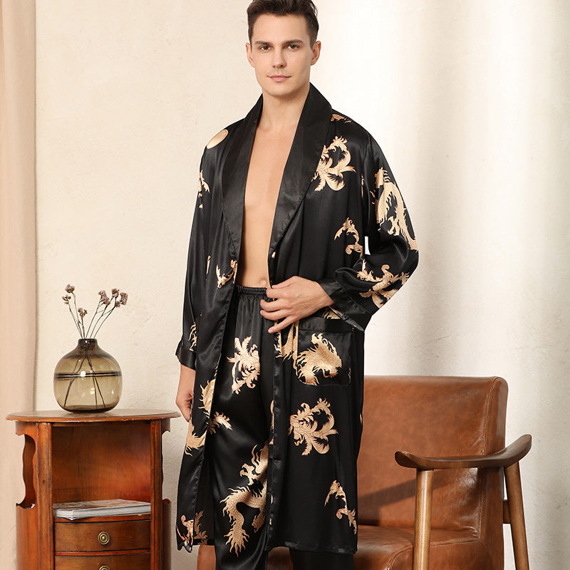 Silk Long Sleeved Pajama Set