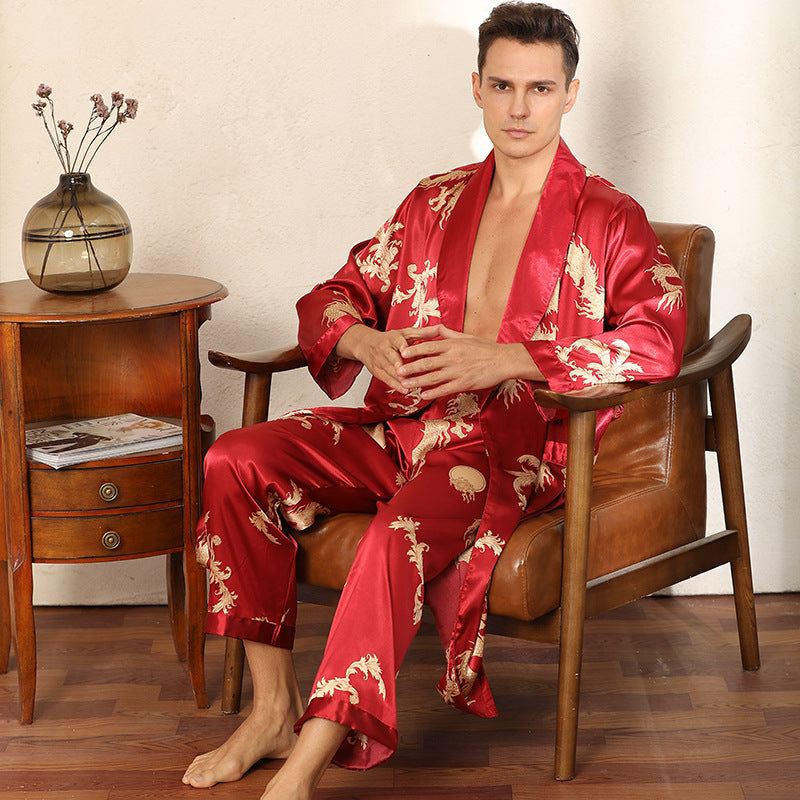 Silk Long Sleeved Pajama Set