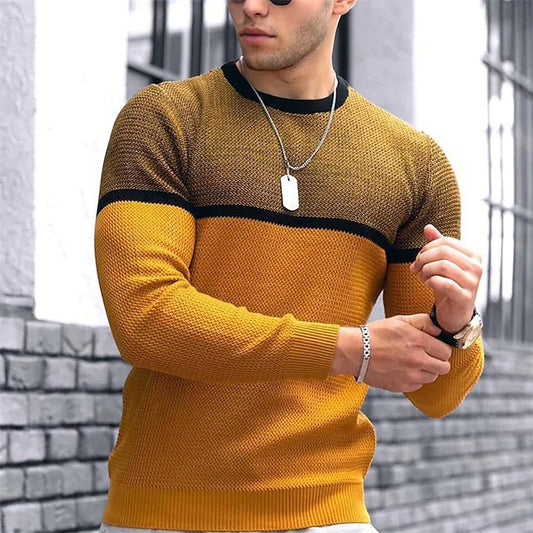 Men's T-shirt Round Neck Casual Fashion Top Large