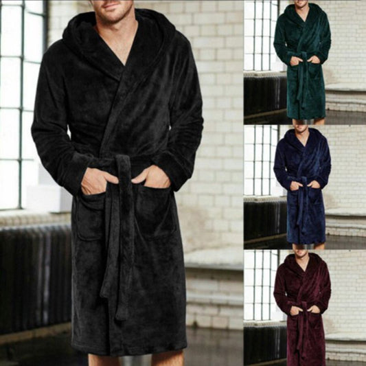 Hooded Men's Bath Robe