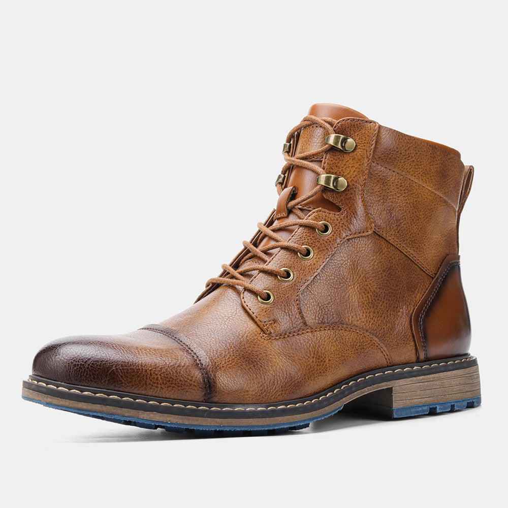 Botas Martin vintage de caña alta a la moda para hombre