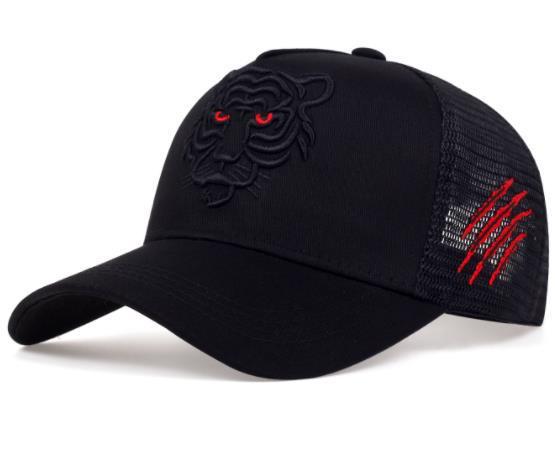 Tiger Head Embroidered Baseball Hat