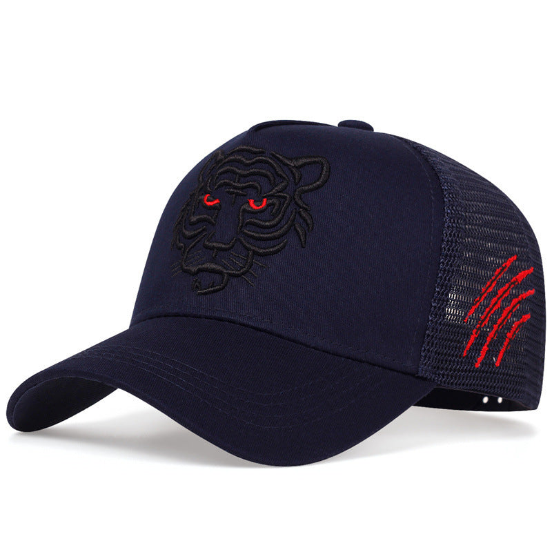 Tiger Head Embroidered Baseball Hat