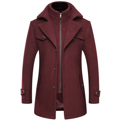 Woolen Men's Fashion Coat