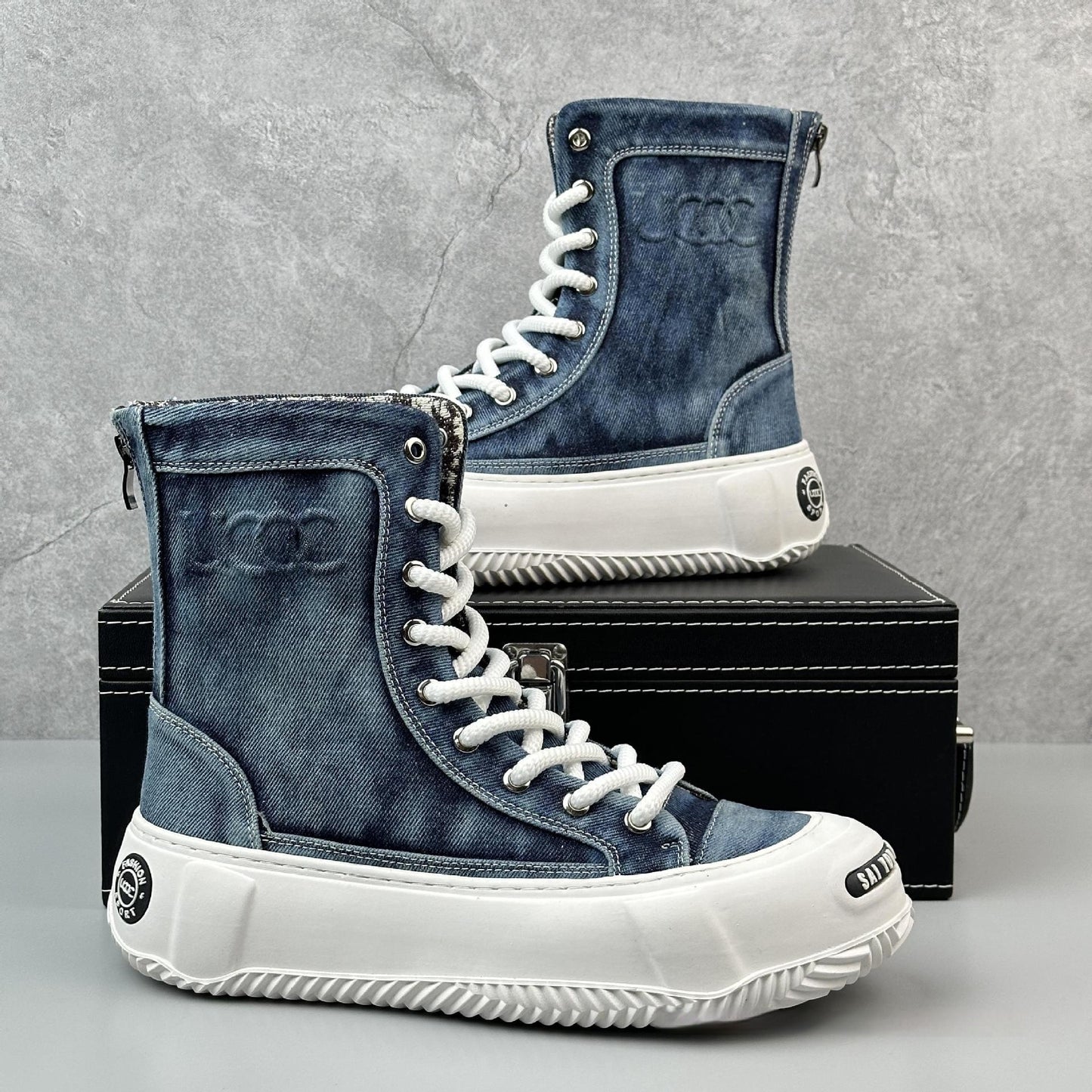 High-top Canvas Casual  Sneakers