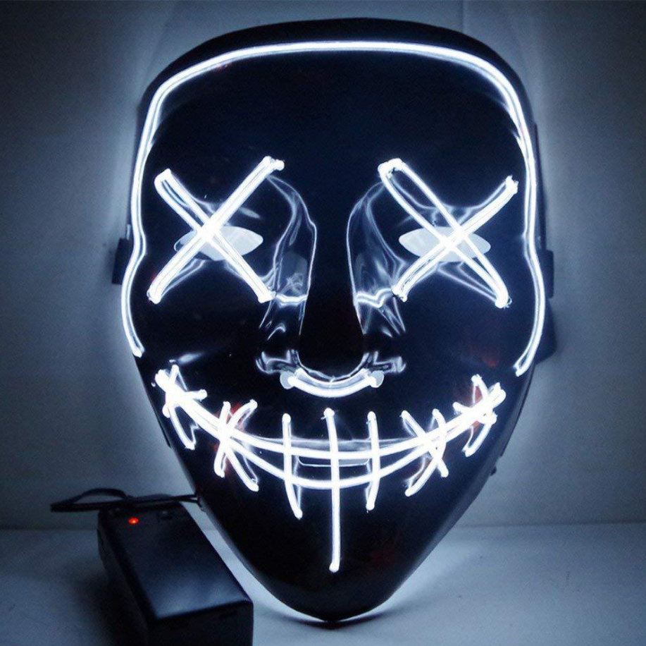 LED Party Rave. Glowing Mask