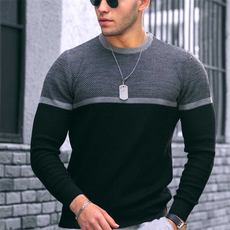 Men's T-shirt Round Neck Casual Fashion Top Large