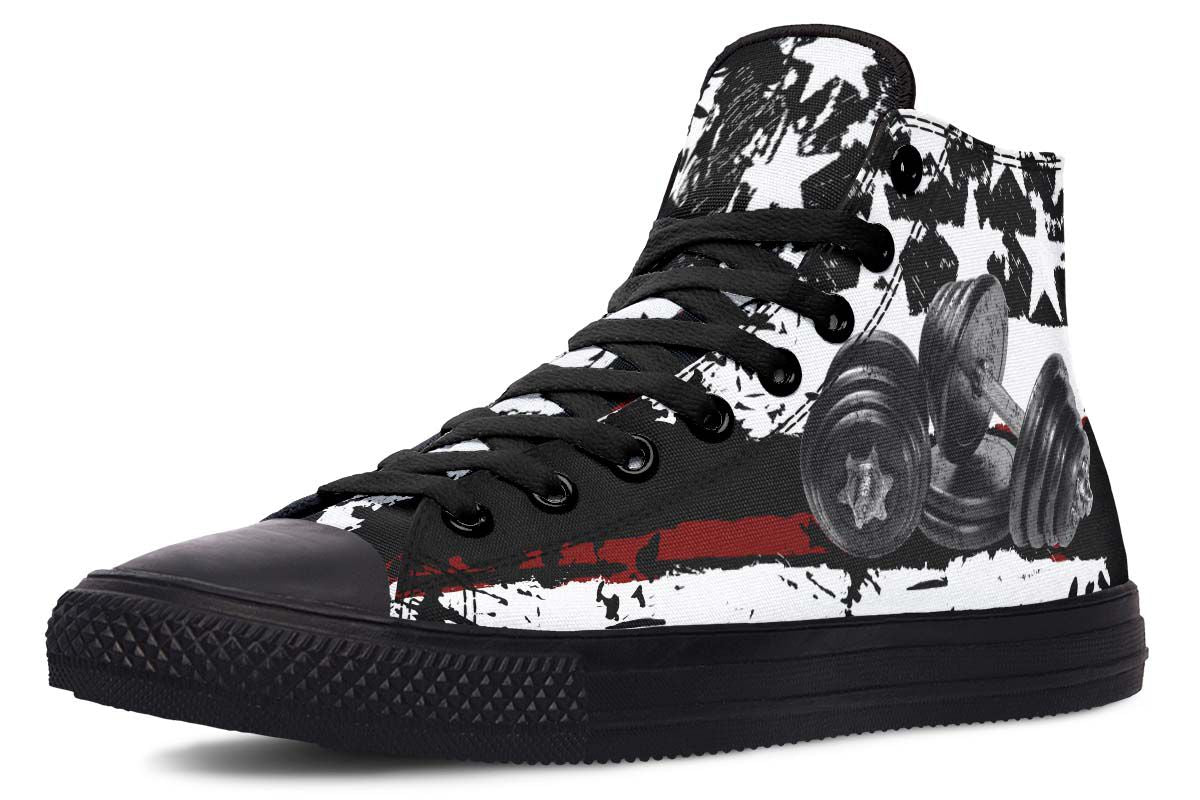 Stars Printed  High-top Canvas Shoes