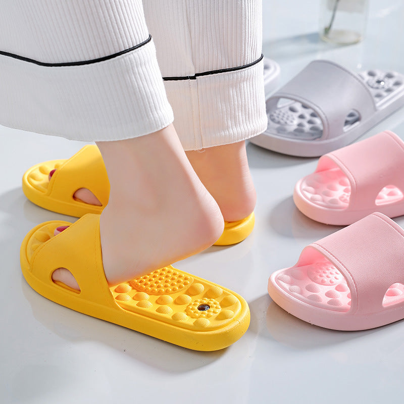 Non-slip Thick Bottom Bath Massage Slippers For Men