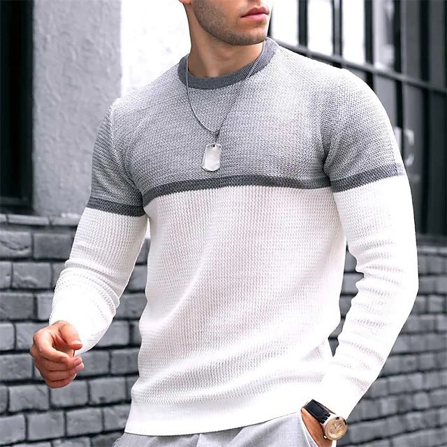 Men's T-shirt Round Neck Casual Fashion Top Large