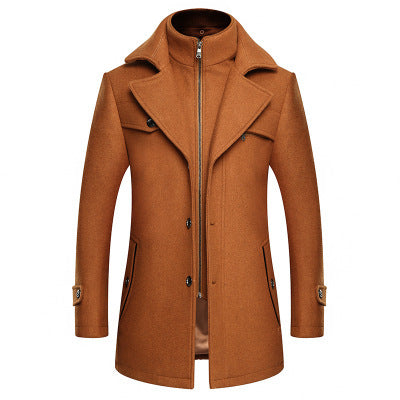 Woolen Men's Fashion Coat