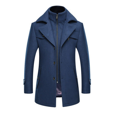 Woolen Men's Fashion Coat