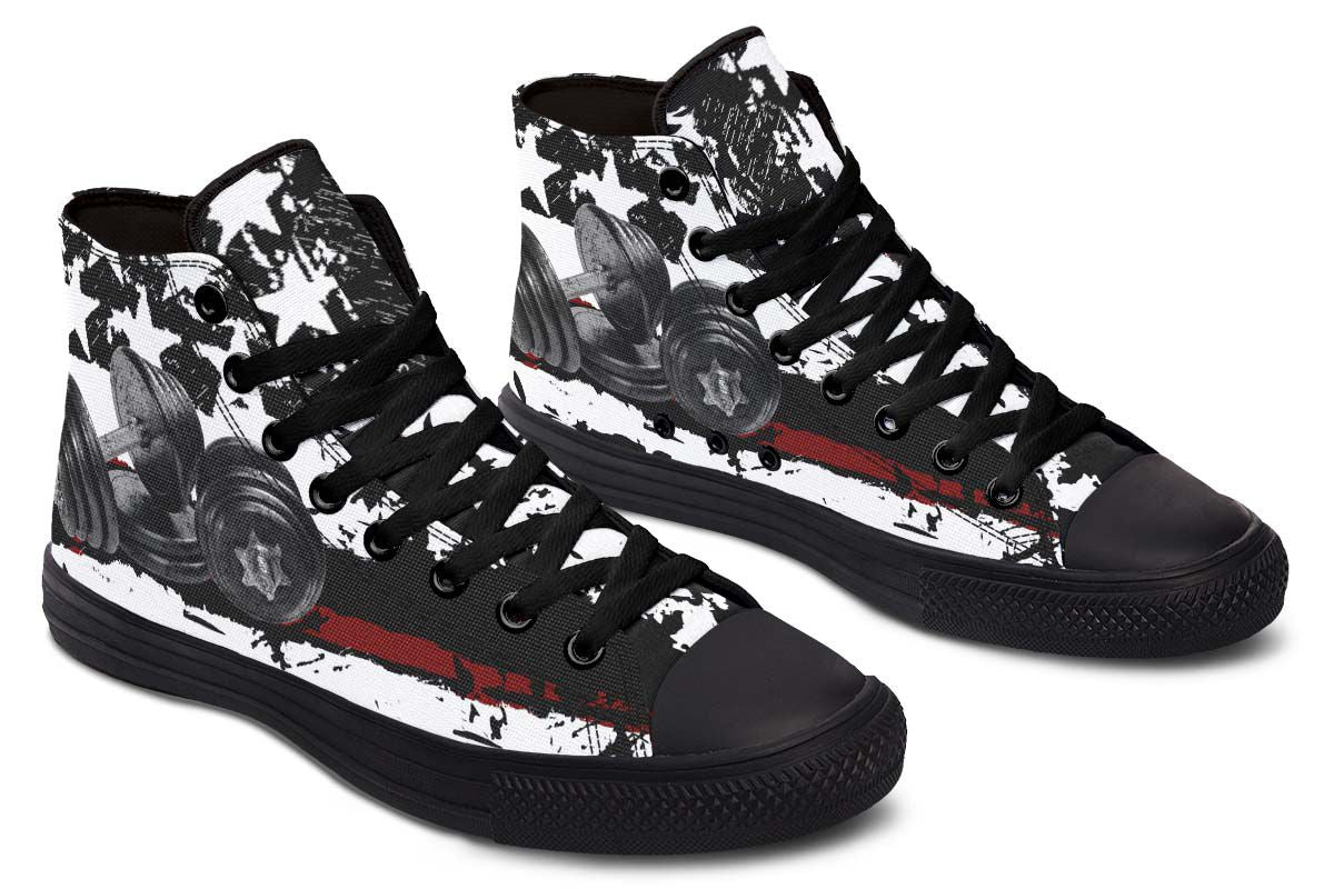 Stars Printed  High-top Canvas Shoes