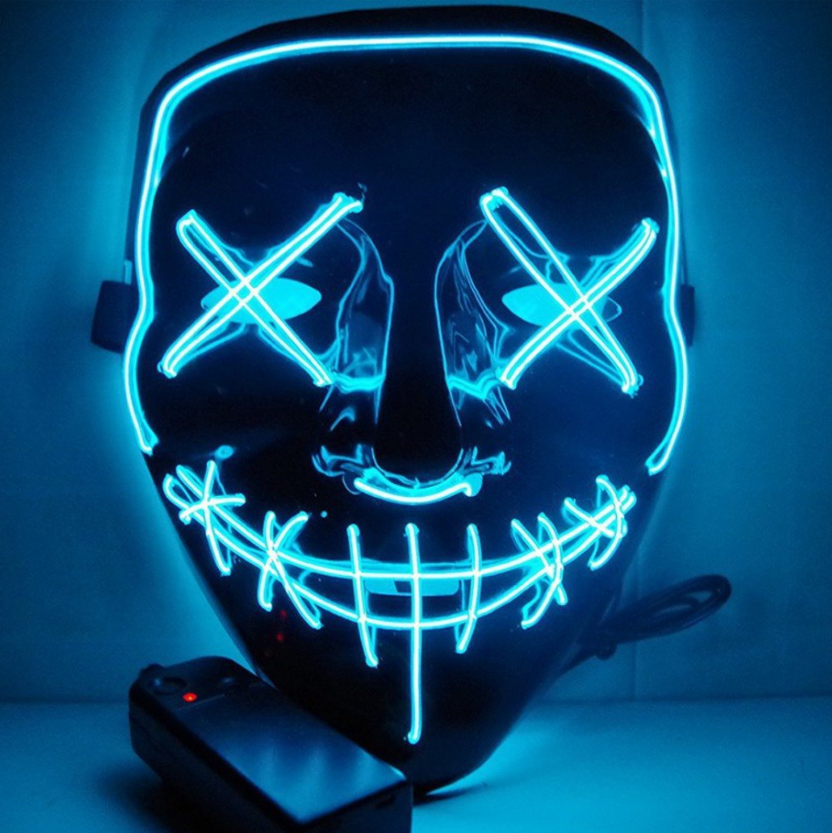 LED Party Rave. Glowing Mask