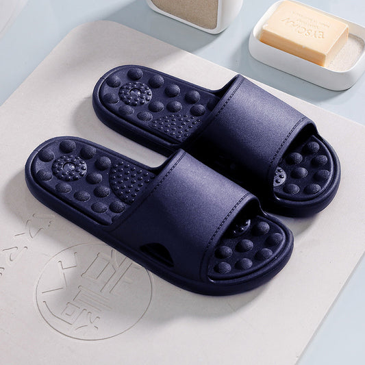 Non-slip Thick Bottom Bath Massage Slippers For Men