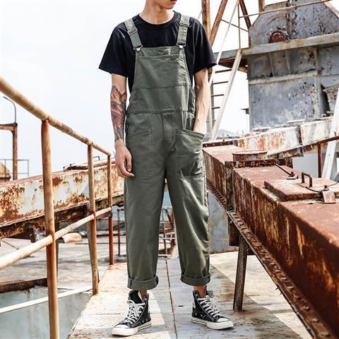 Retro One-piece Casual Cargo  Overalls