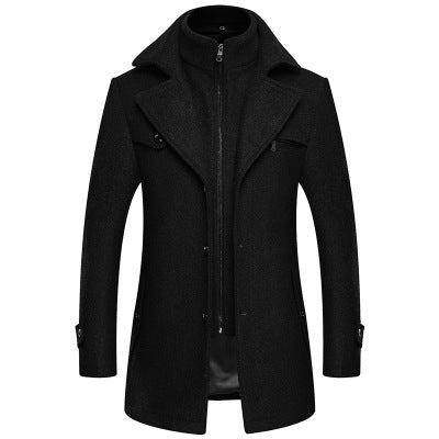 Woolen Men's Fashion Coat