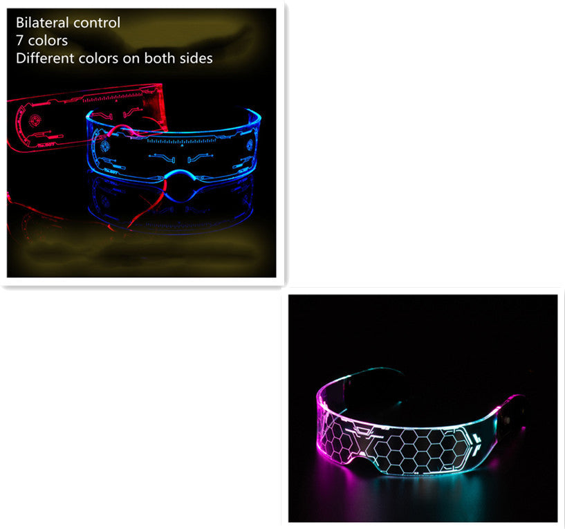 Punk LED Luminous Party Bar Disco Glasses