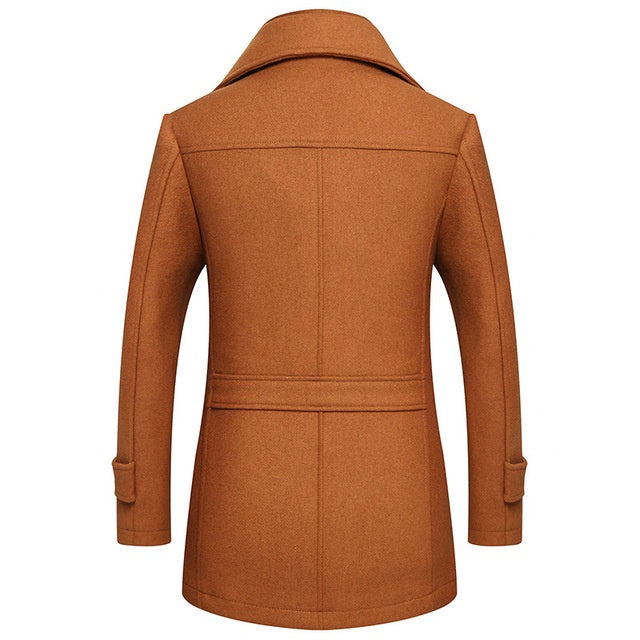 Woolen Men's Fashion Coat