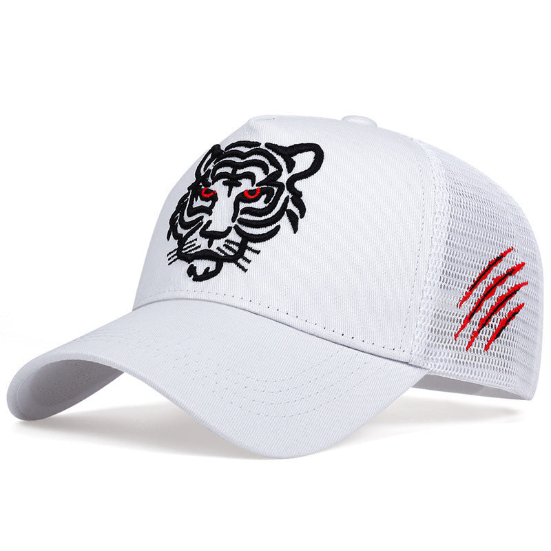 Tiger Head Embroidered Baseball Hat