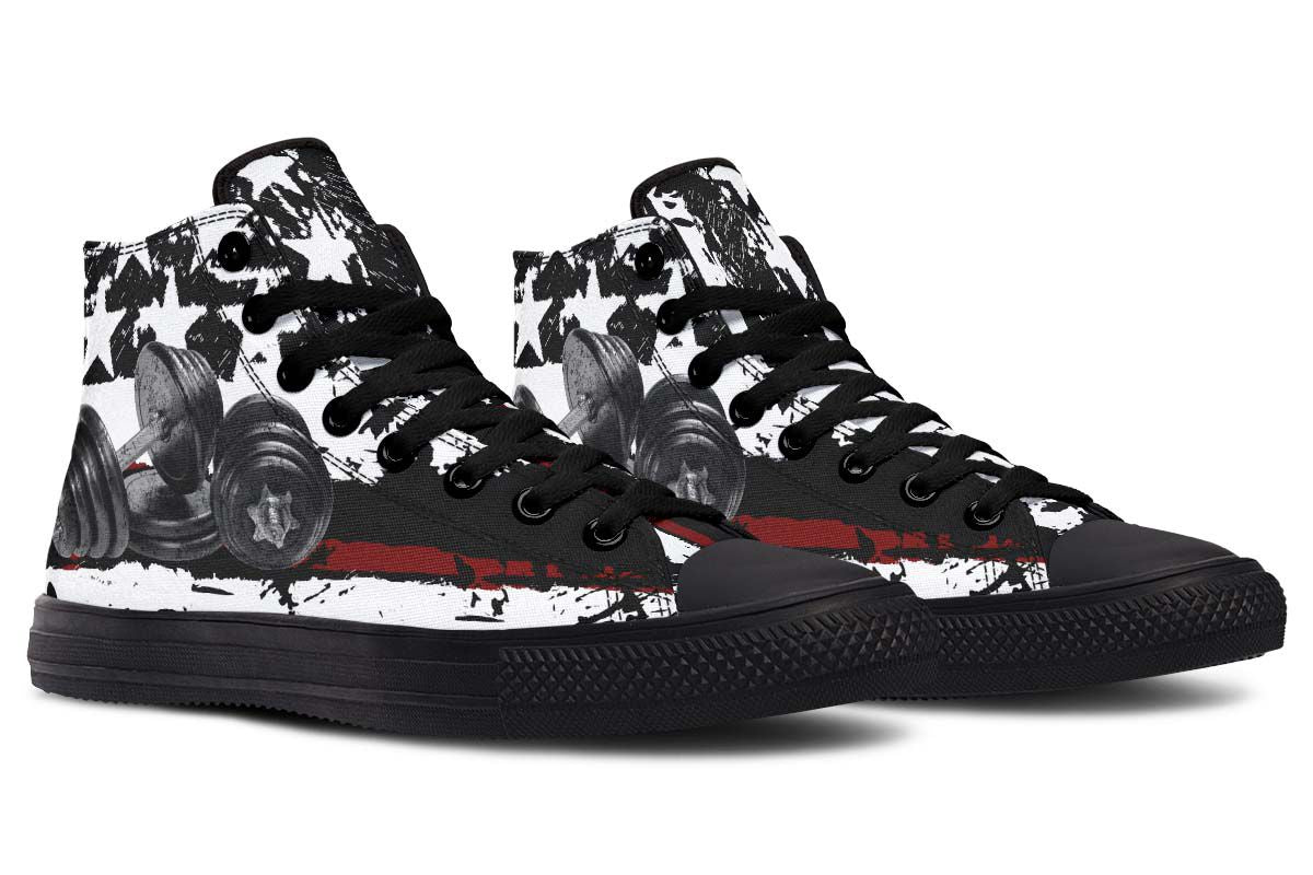 Stars Printed  High-top Canvas Shoes