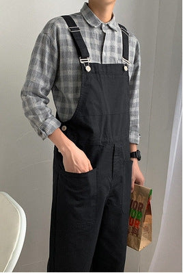 Retro One-piece Casual Cargo  Overalls