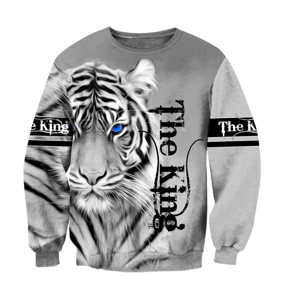 White Tiger 3D All Over Print Hoodie