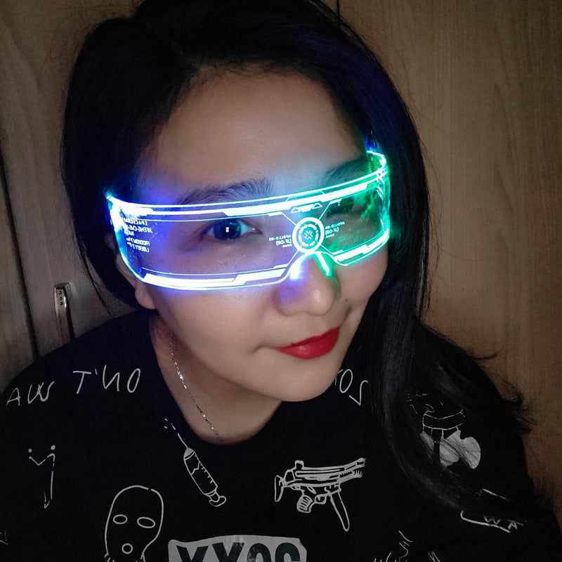 Punk LED Luminous Party Bar Disco Glasses