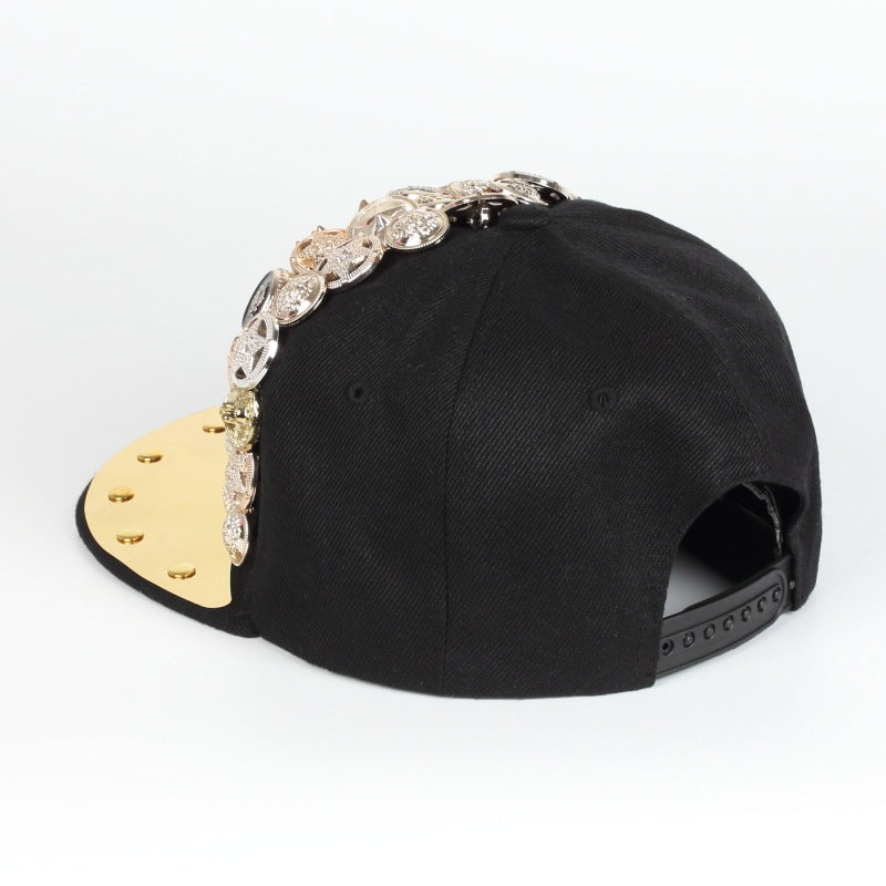 Skull Head Handmade Rivet Baseball Cap