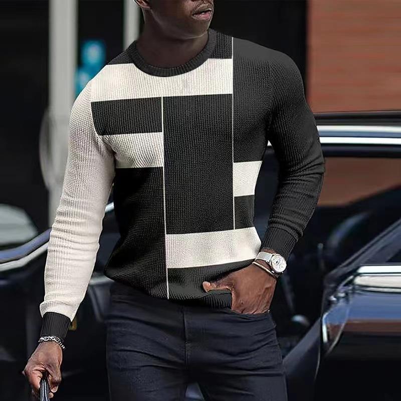 Slim Round Neck Pullover Long Sleeve T-shirt