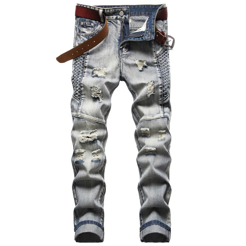 Ripped Special Embroidered Men's Jean