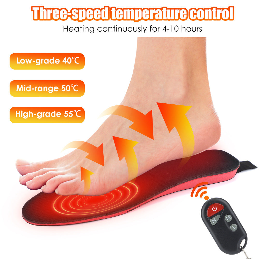 Rechargeable Electric Heated Shoe Insoles For Men