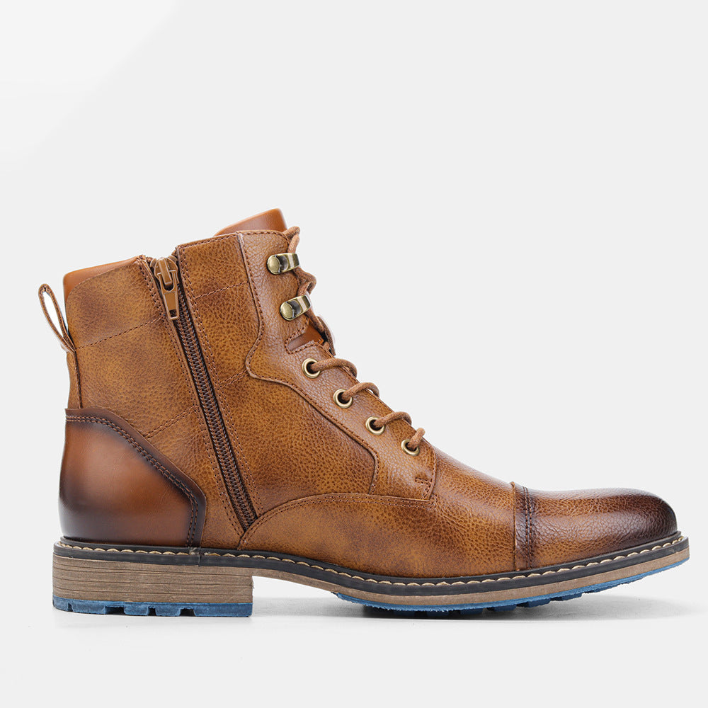 Botas Martin vintage de caña alta a la moda para hombre