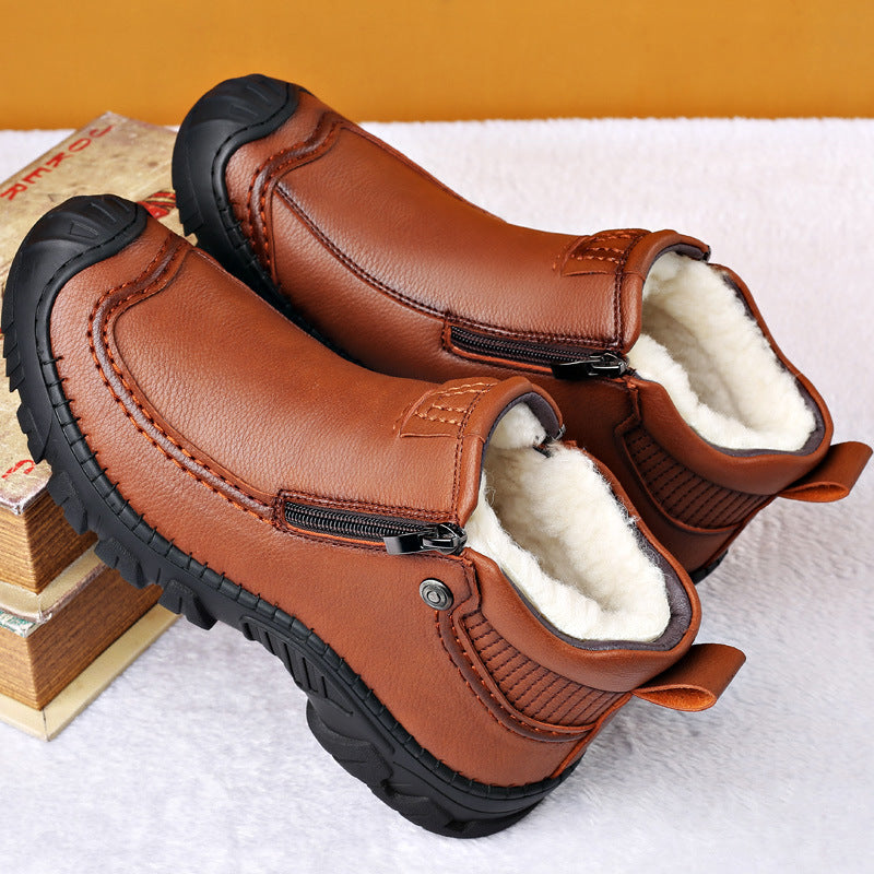 Men Plush Insulation Shoes