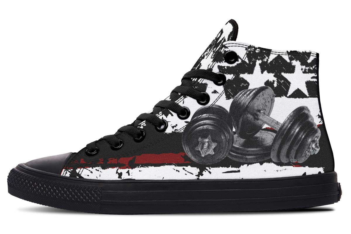 Stars Printed  High-top Canvas Shoes