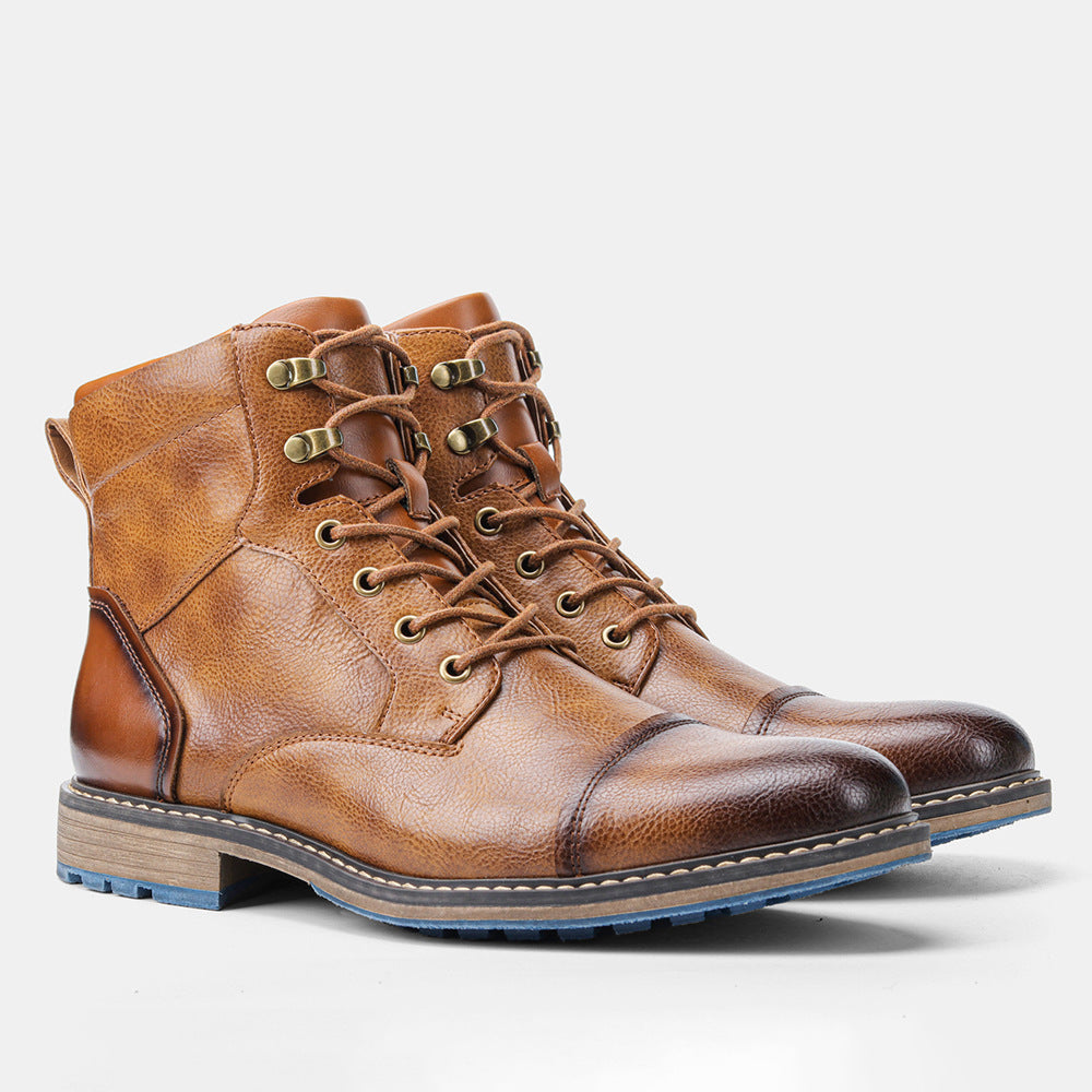 Botas Martin vintage de caña alta a la moda para hombre