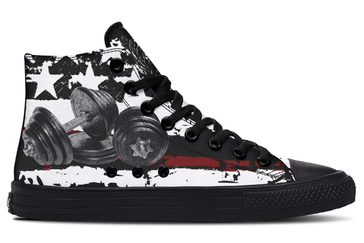 Stars Printed  High-top Canvas Shoes