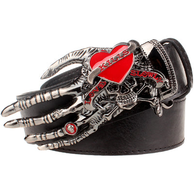 Skull big head claw belt fashion