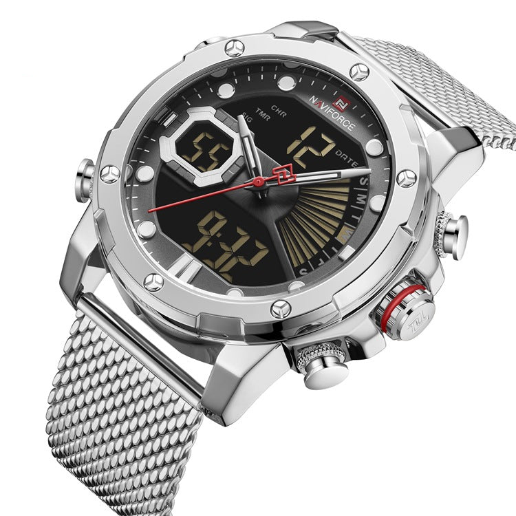 Stainless steel men's Sports watch