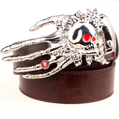 Skull big head claw belt fashion