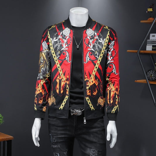 Luxury Print Bomber Jacket