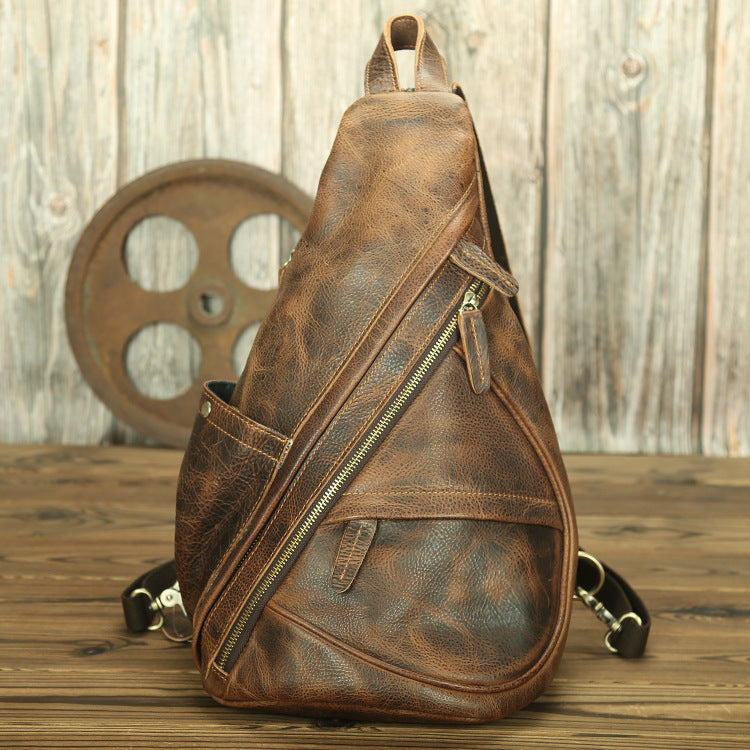 Genuine Leather Fashion Chest Bag