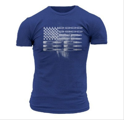 Printed 3D American Flag T-shirt