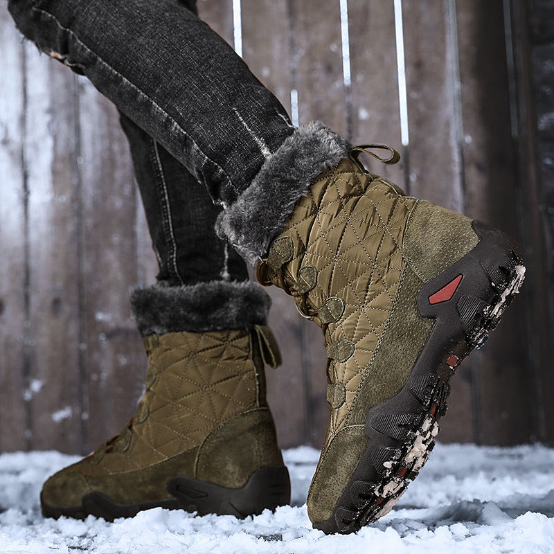 Non-slip snow boots for men