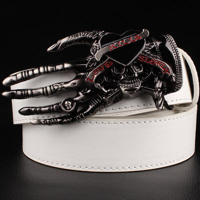 Skull big head claw belt fashion